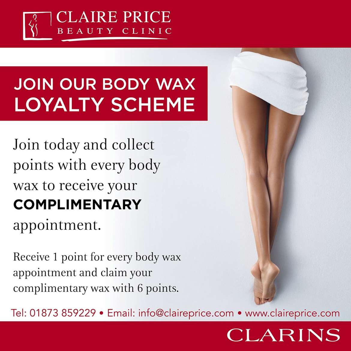 Join our body wax Loyalty scheme