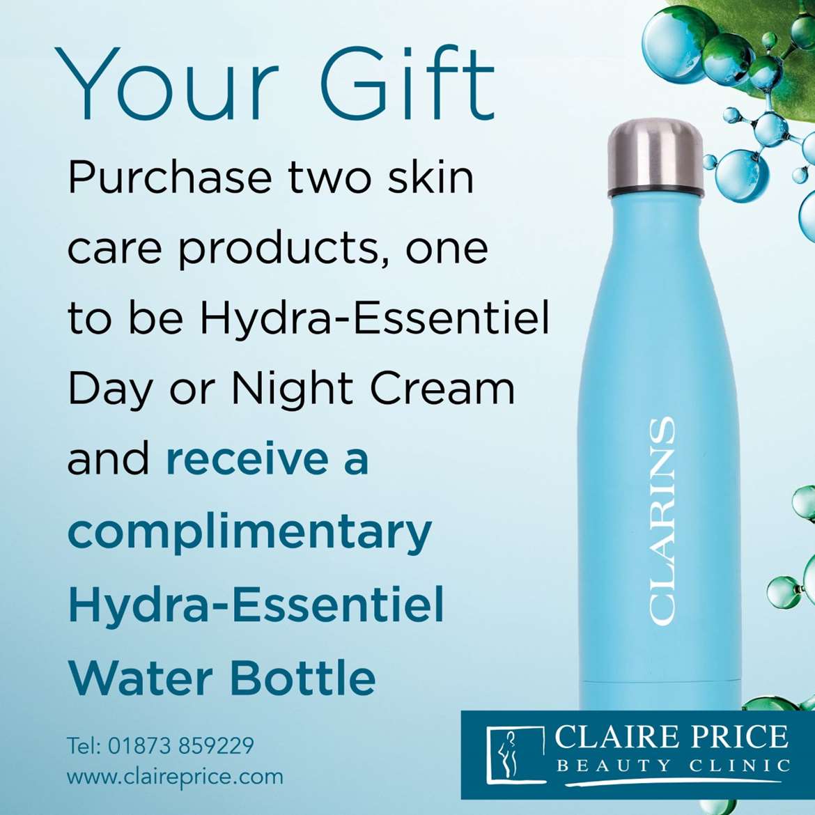 Get Glowing & Hydrated with Claire Price Beauty Clinic & Clarins