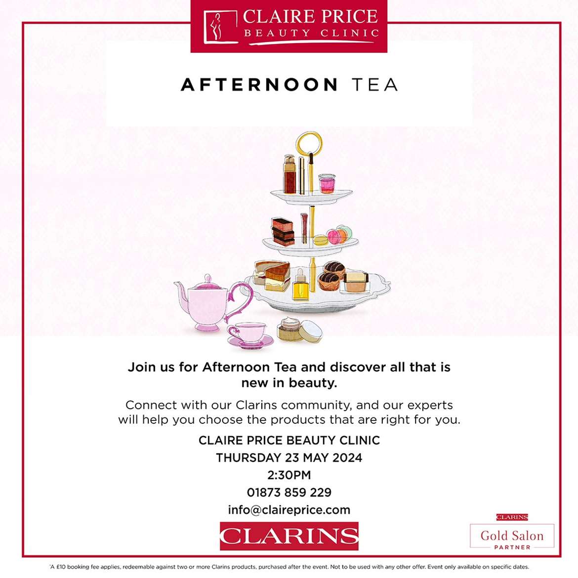 Join us for Afternoon Tea and discover all that is new in beauty.