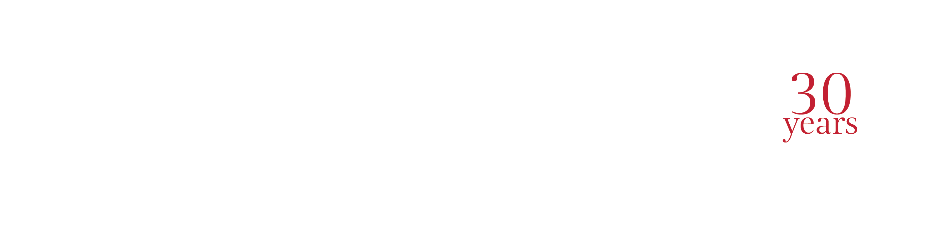 Claire Price 30 Years Logo