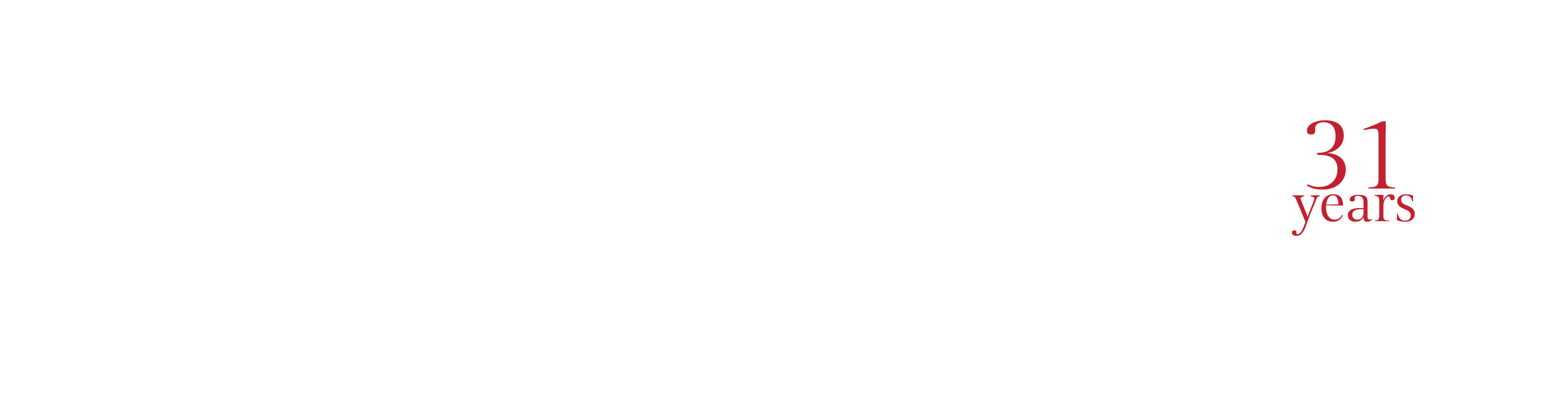 Claire Price 31 Years Logo